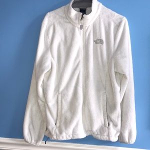 ❄️White North Face Fuzzy Jacket❄️
